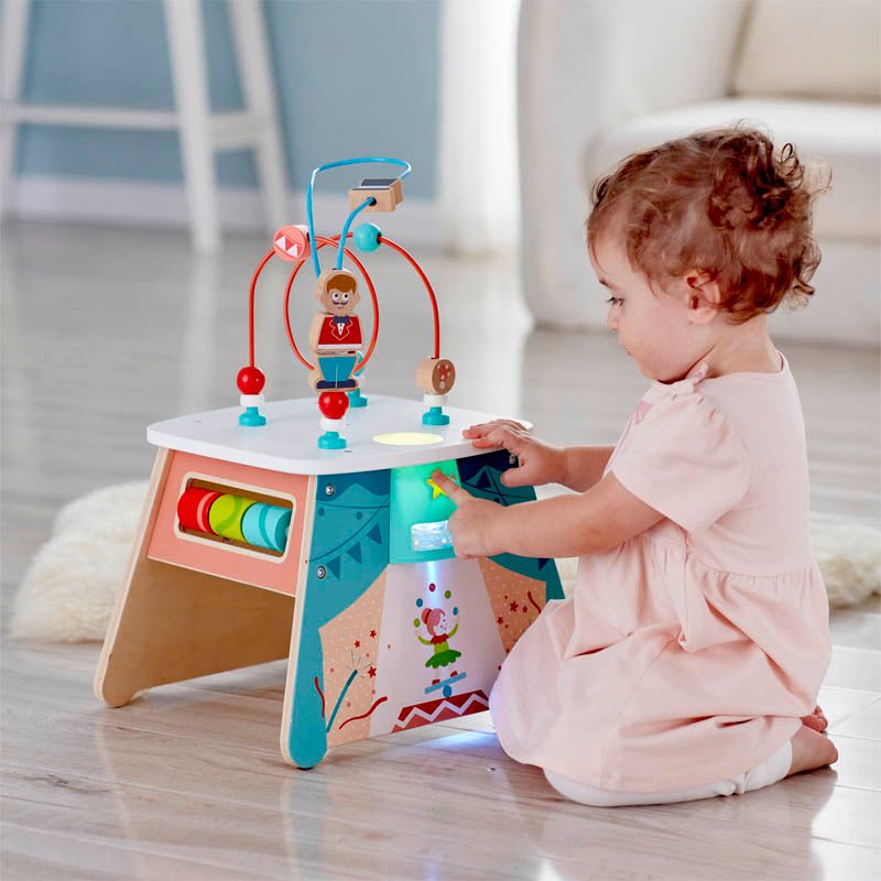 Hape Light - Up Circus Educational Activity Cube Playset - Colorland Toys