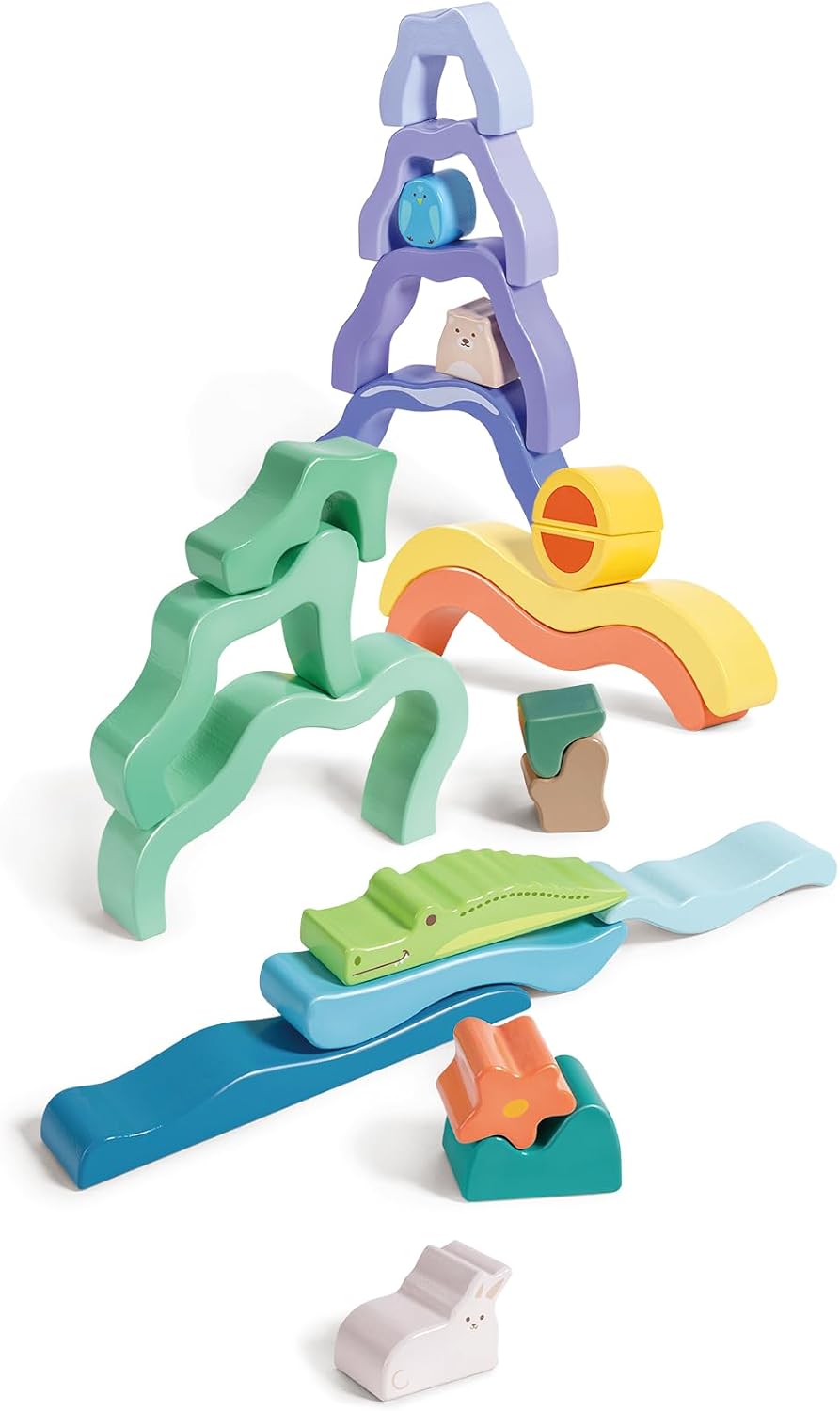 Hape Nature Scene Stacking Blocks E0499 - Colorland Toys