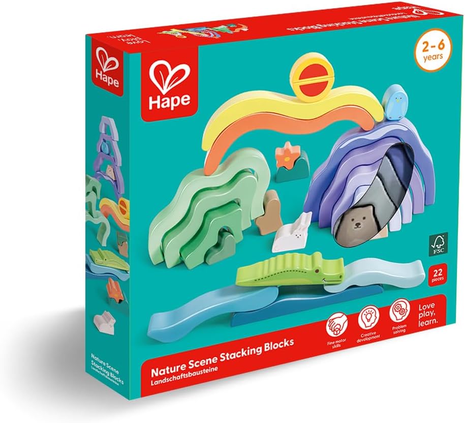 Hape Nature Scene Stacking Blocks E0499 - Colorland Toys