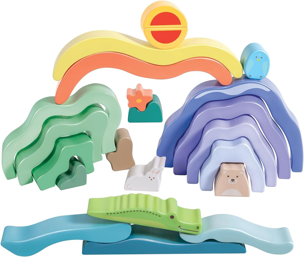 Hape Nature Scene Stacking Blocks E0499 - Colorland Toys