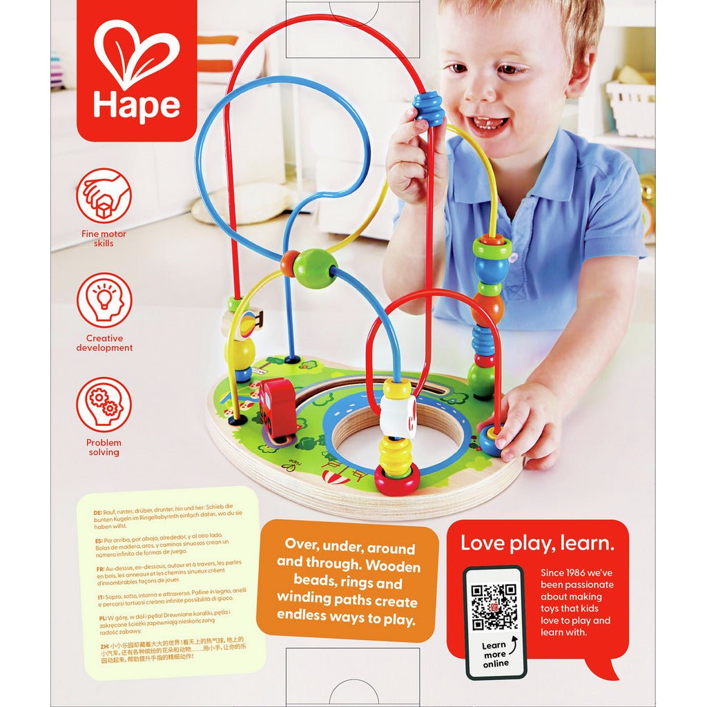 Hape Playground Pizzaz Wooden Beads Maze E1811 - Colorland Toys
