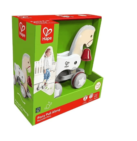 Hape Pony Pull Along E0367 - Colorland Toys