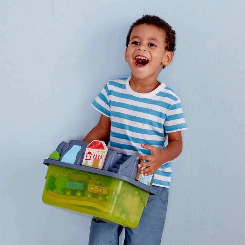 Hape Railway Bucket Builder Set - Colorland Toys
