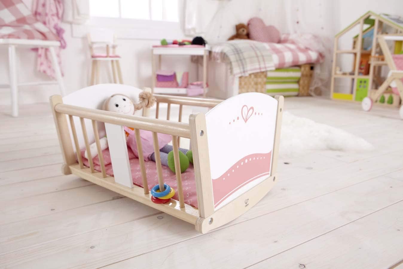 Hape Rock - a - bye Baby Cradle E3601 - Colorland Toys