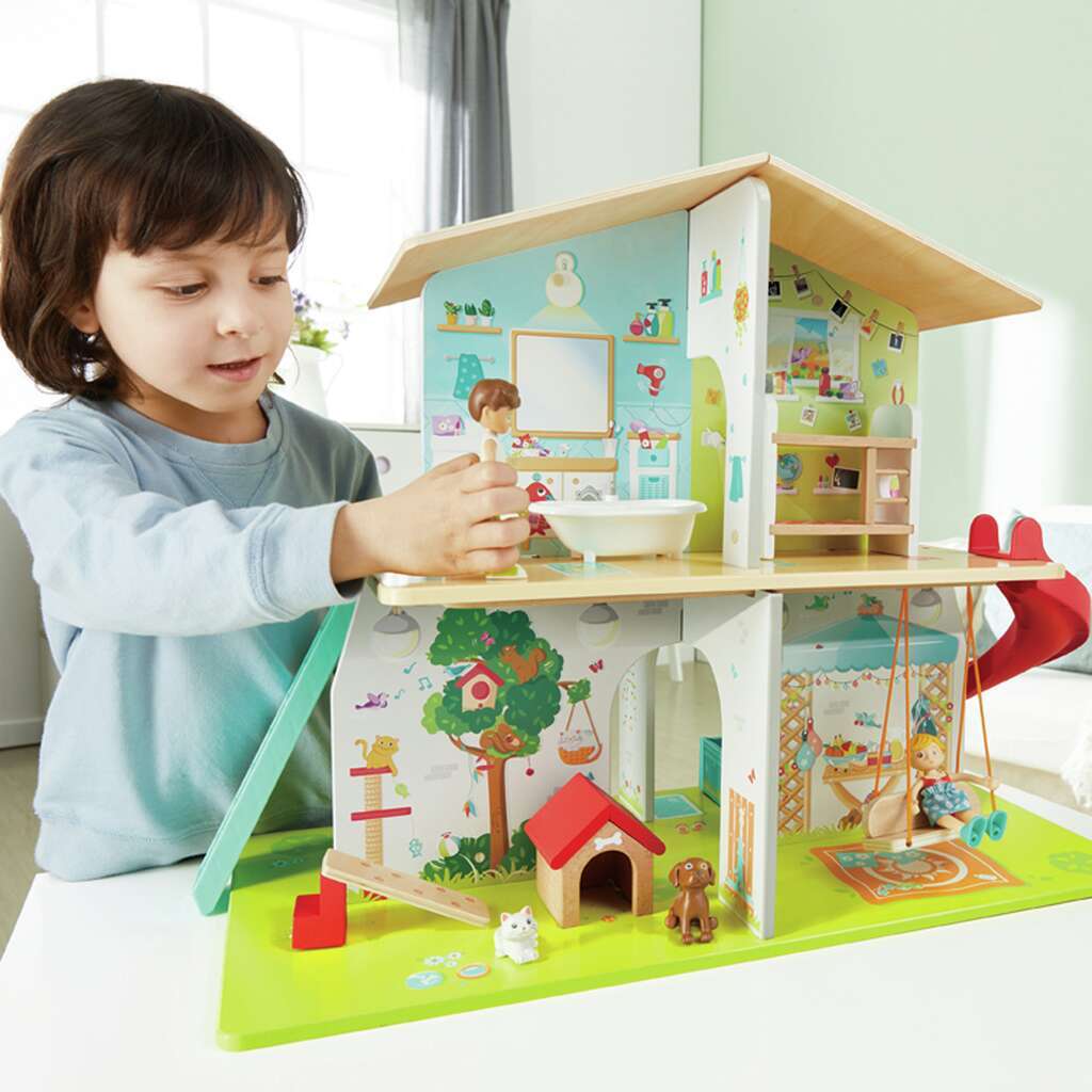 Hape Rock & Slide Musical Dollhouse E3411 - Colorland Toys