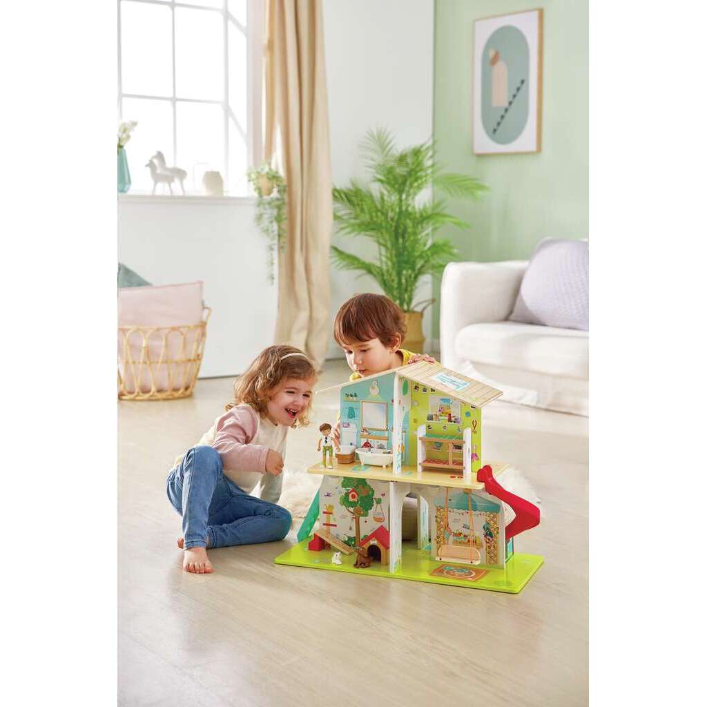 Hape Rock & Slide Musical Dollhouse E3411 - Colorland Toys