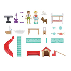 Hape Rock & Slide Musical Dollhouse E3411 - Colorland Toys