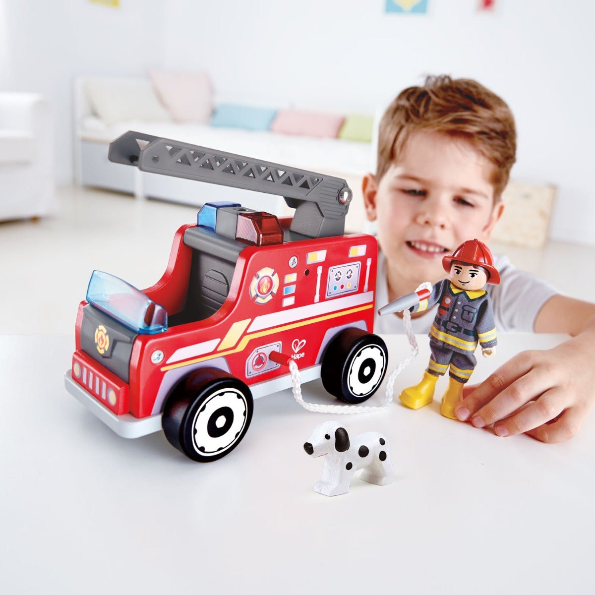 Hape Role Play Fire Rescue Team 3pcs - Colorland Toys