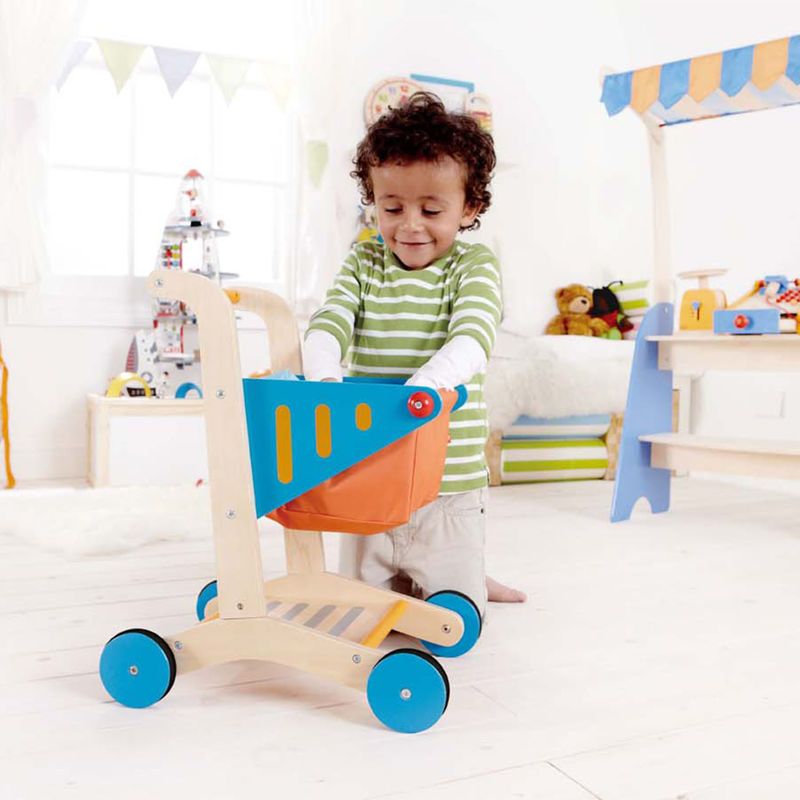 Hape Role Play Wooden Shopping Cart — image 2