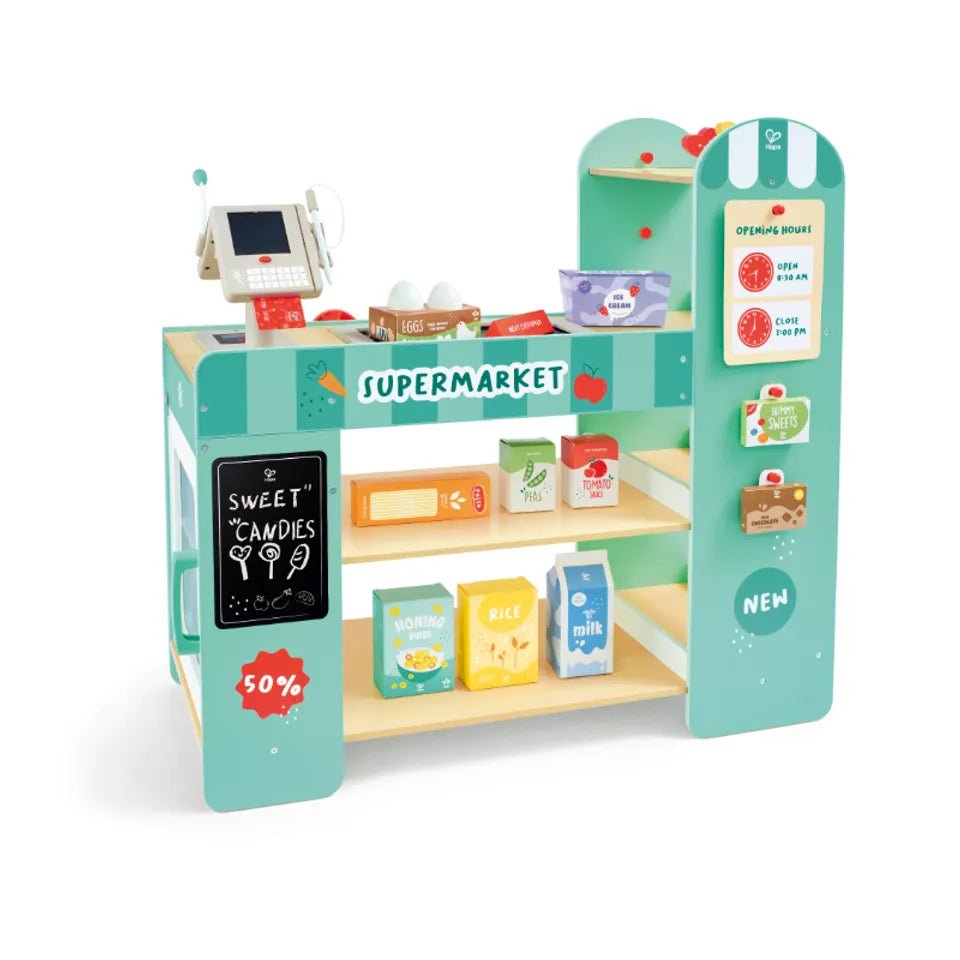 Hape Smart & Wooden Supermarket E3233 - Colorland Toys