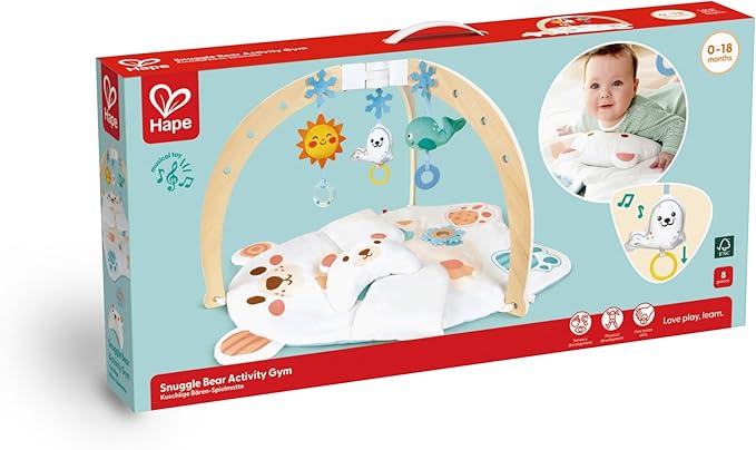Hape Snuggle Bear Activity Gym E0074 - Colorland Toys