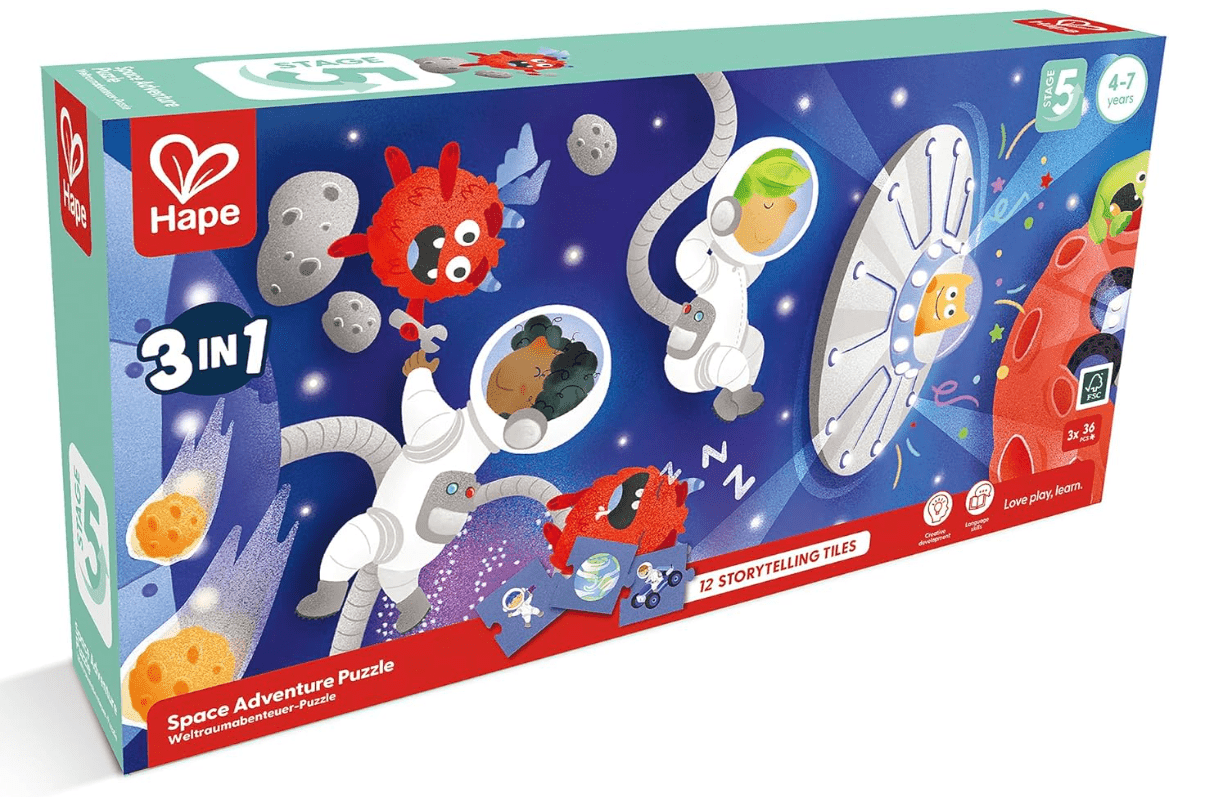 Hape Space Adventure Puzzle E1646 - Colorland Toys