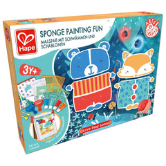 Hape Sponge Painting Fun Art Activity Paint Set - Colorland Toys