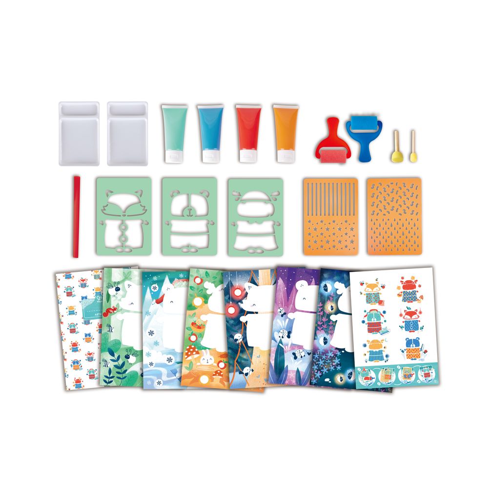 Hape Sponge Painting Fun Art Activity Paint Set — image 3