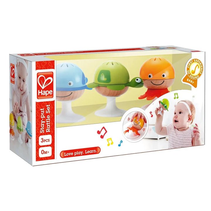 Hape Stay Put Rattle Set E0330 - Colorland Toys