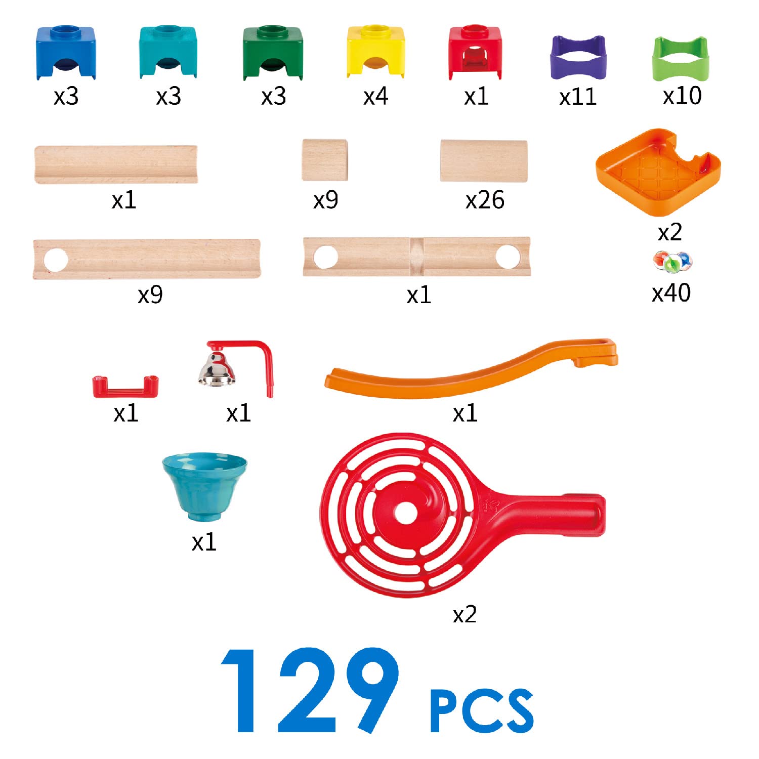 Hape Tricks & Twists Marble Track E1100 - Colorland Toys