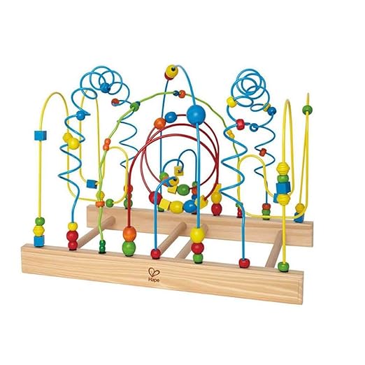 Hape Tunnel Mountain Wooden Toddler Colorful Bead Maze E1900 - Colorland Toys