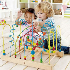 Hape Tunnel Mountain Wooden Toddler Colorful Bead Maze E1900 - Colorland Toys