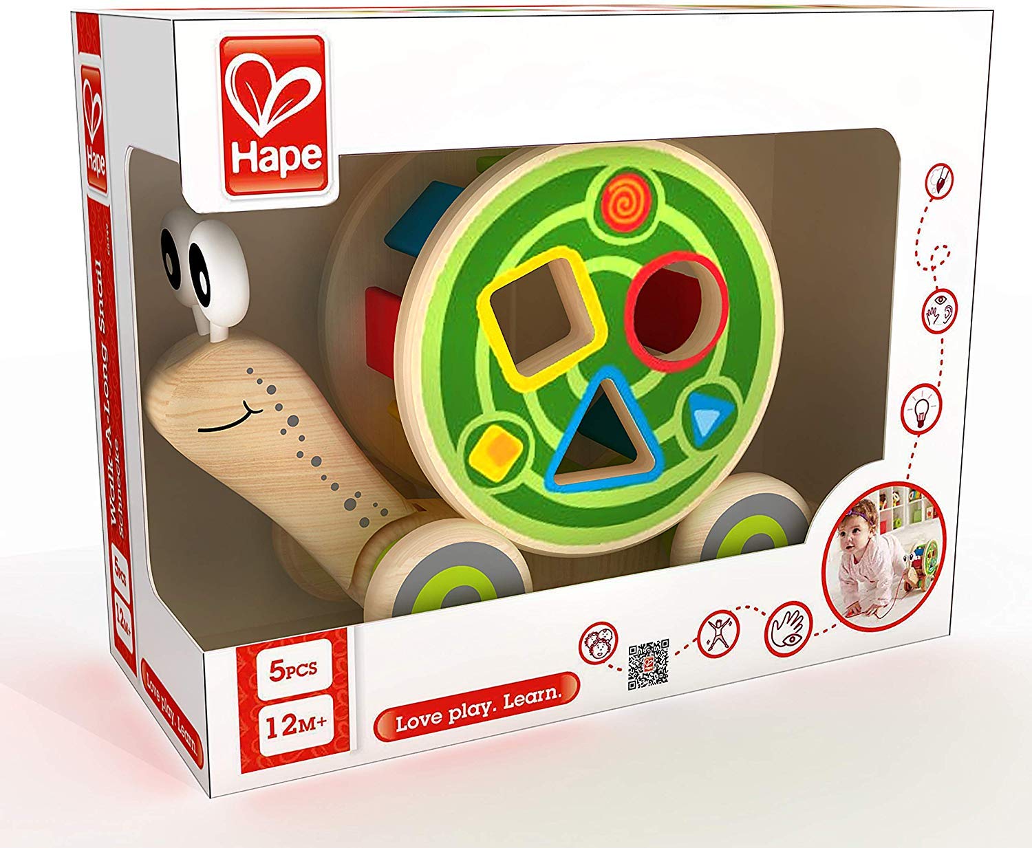 Hape Walk - A - Long Snail E0349 - Colorland Toys