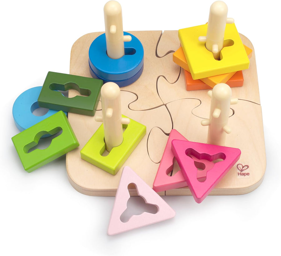 Hape Wooden Creative Peg Puzzle -16pcs — image 7