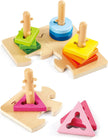 Hape Wooden Creative Peg Puzzle -16pcs