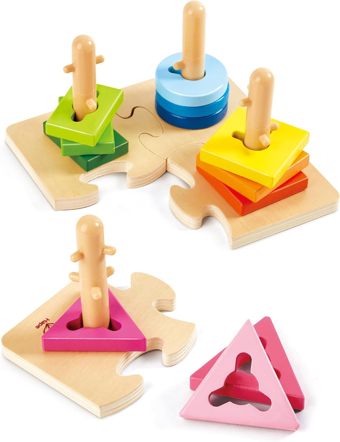 Hape Wooden Creative Peg Puzzle -16pcs — image 8