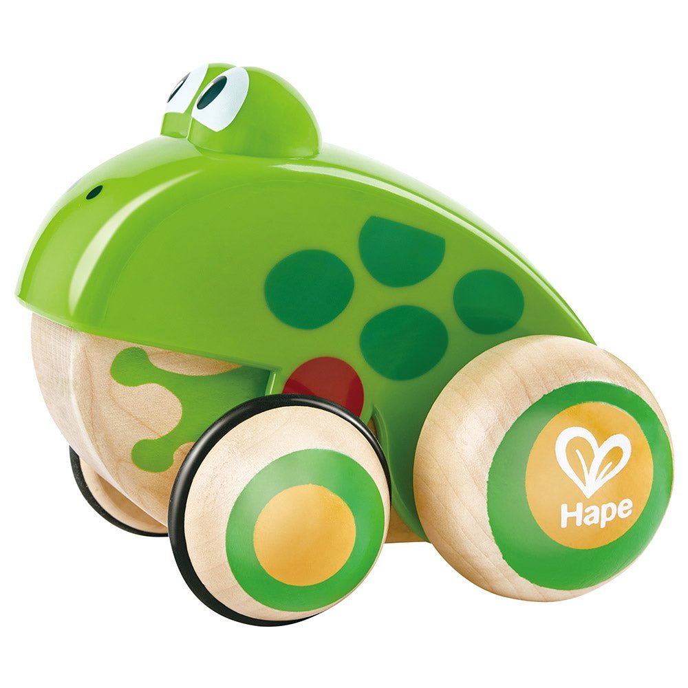 Hape Wooden Frog - Themed Push and Pull - Along Toy - Colorland Toys