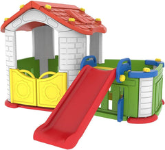 Happy Big Play House with Slide Red CHD - 803 - Colorland Toys