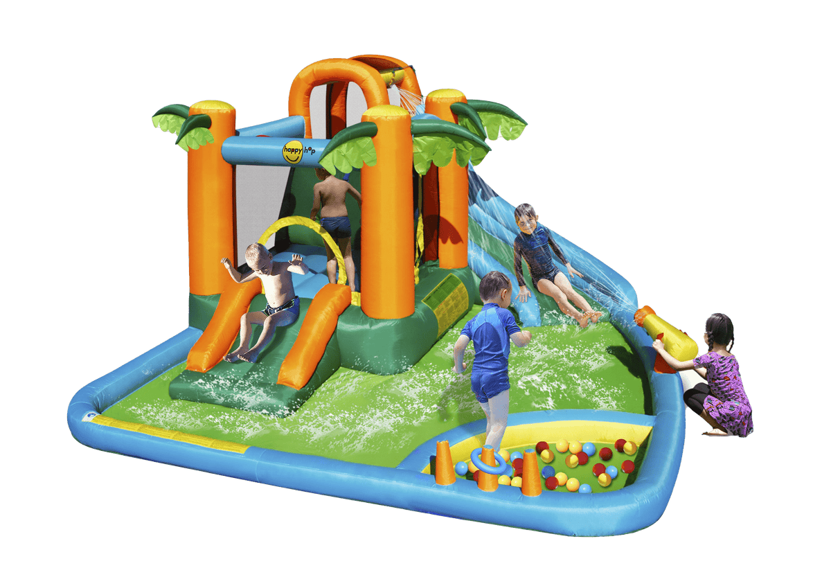 Happy Hop The Oasis 7-in-1 Water Park | Kids Inflatable Slide & Pool — image 9