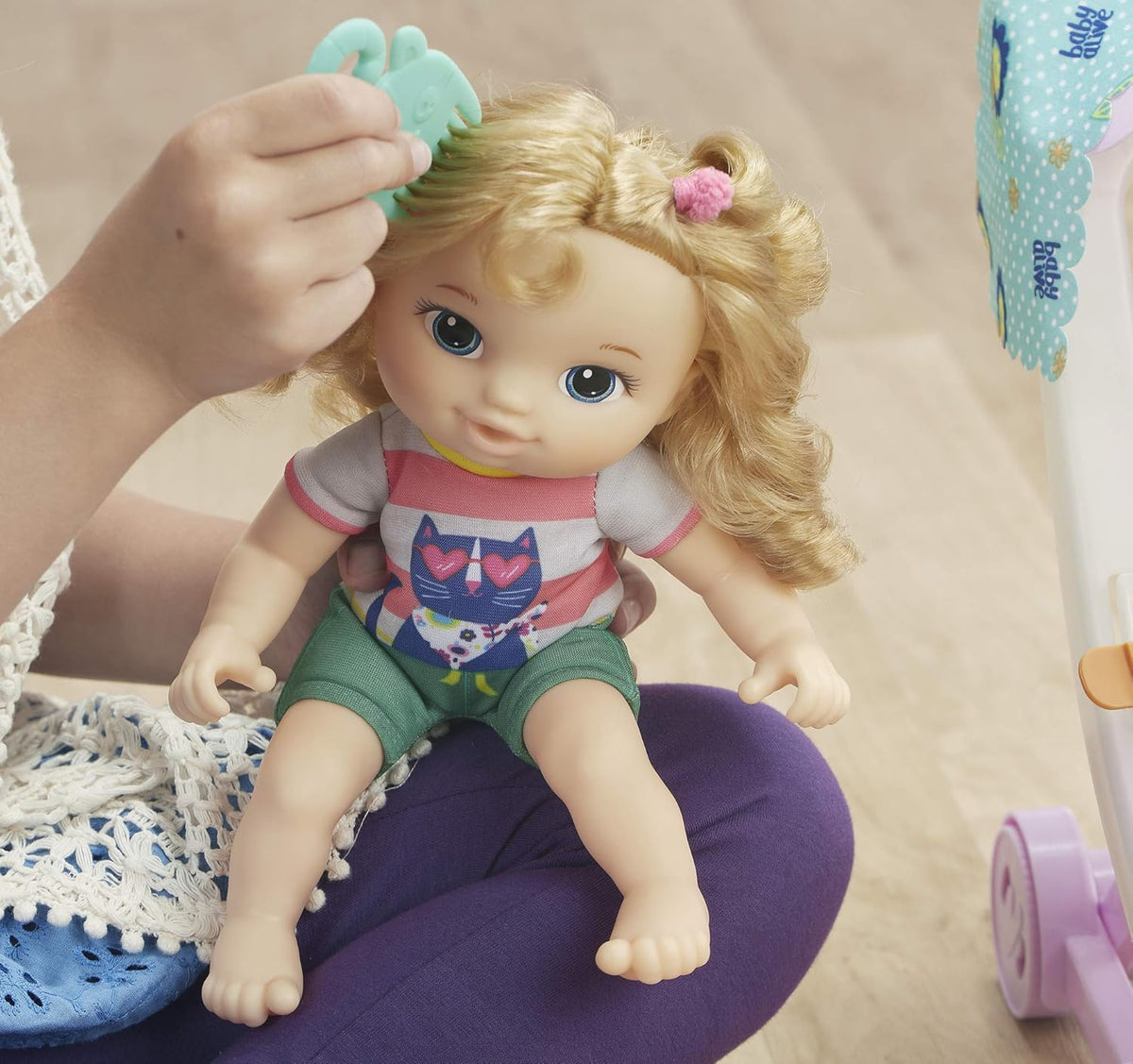 Hasbro Littles By Baby Alive Push And Kick Stroller Little Ana E6703 — image 3