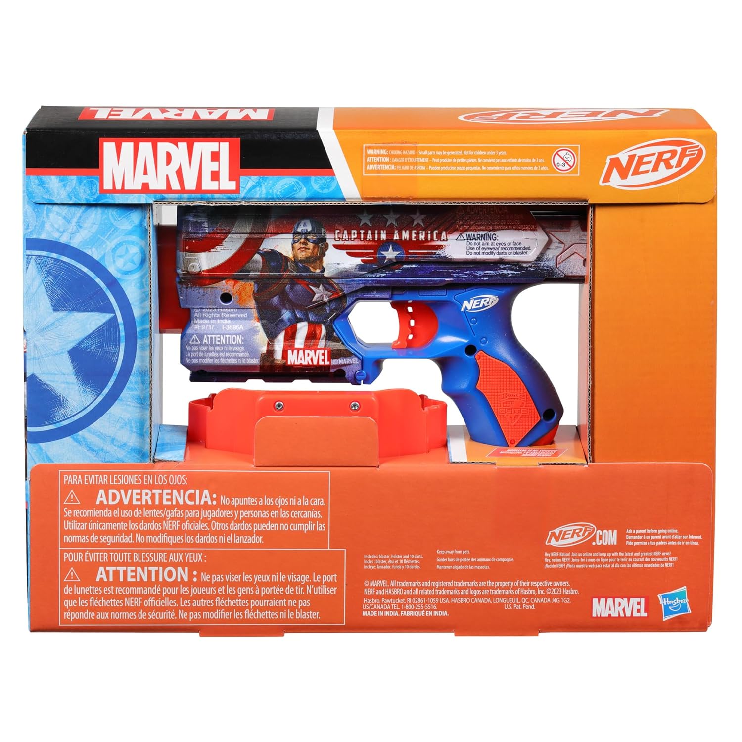 Hasbro Nerf Captain America Blaster - Colorland Toys