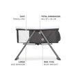 Hauck Dreamer Rocking Crib Portable Fold Away Baby Bed Gray 608951