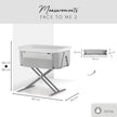 Hauck Face to Me 2 Melange Grey Baby Bed 608531