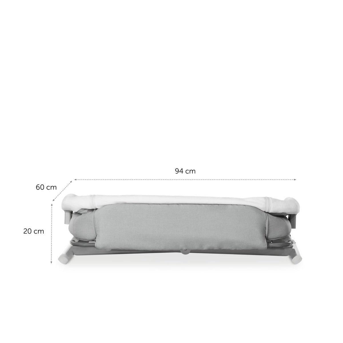 Hauck Face to Me 2 Melange Grey Baby Bed 608531 - Colorland Toys