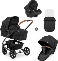 Hauck Pacific 4 Pushchair Shop N Drive Set - Caviar 309216 - Colorland Toys