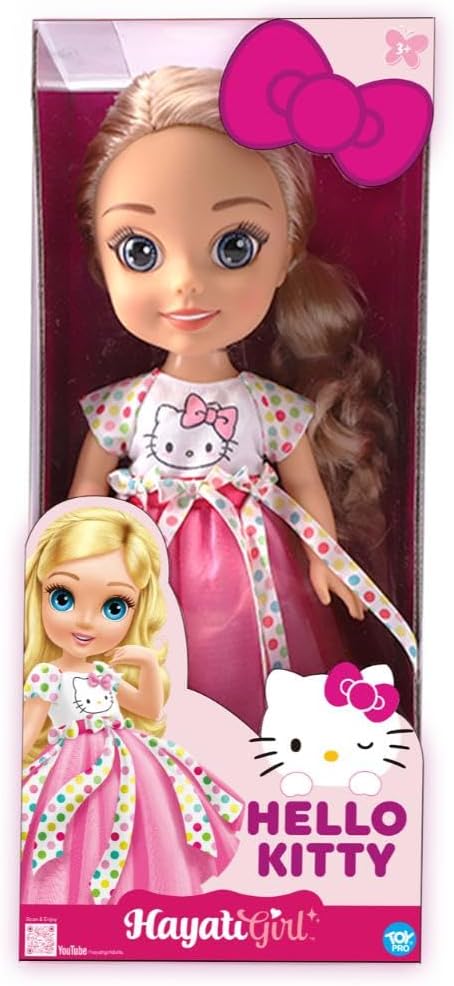 Hayati Girl Doll Hello Kitty Birthday Dress 14inch — image 1