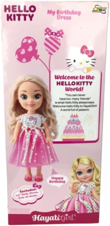 Hayati Girl Doll Hello Kitty Birthday Dress 14inch — image 4