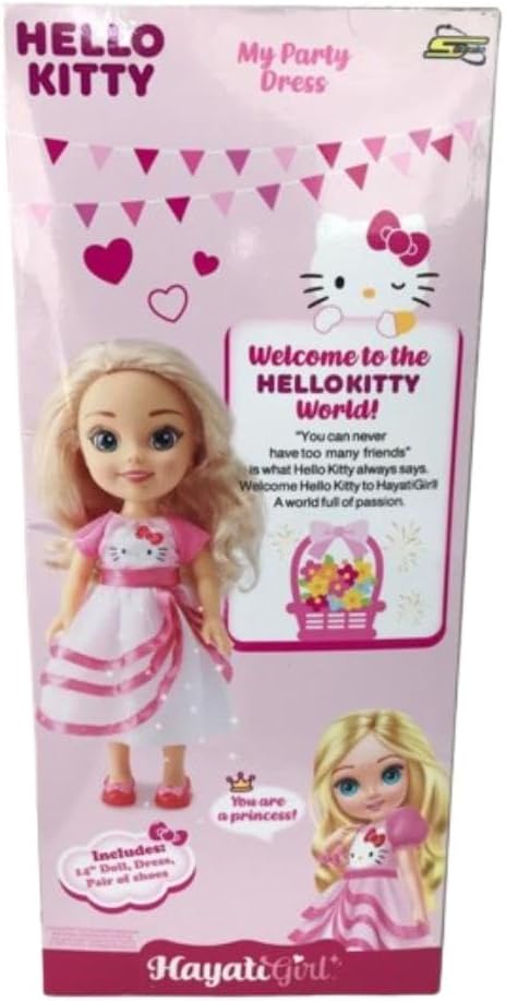 Hayati Girl Doll Hello Kitty Party Dress 14inch — image 7