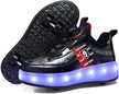 Heely Double Wheels Shoes With Lights Size 34 - Black LRDWS212-34