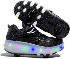 Heely Roller Shoes With Lights Size 38 - Black LRHS210 - 38 - Colorland Toys