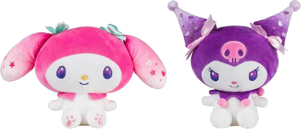 Hello Kitty 8-Inch Plush 2 Pack 50th & 20th Anniversary Kuromi and Melody HKT0484 — image 1