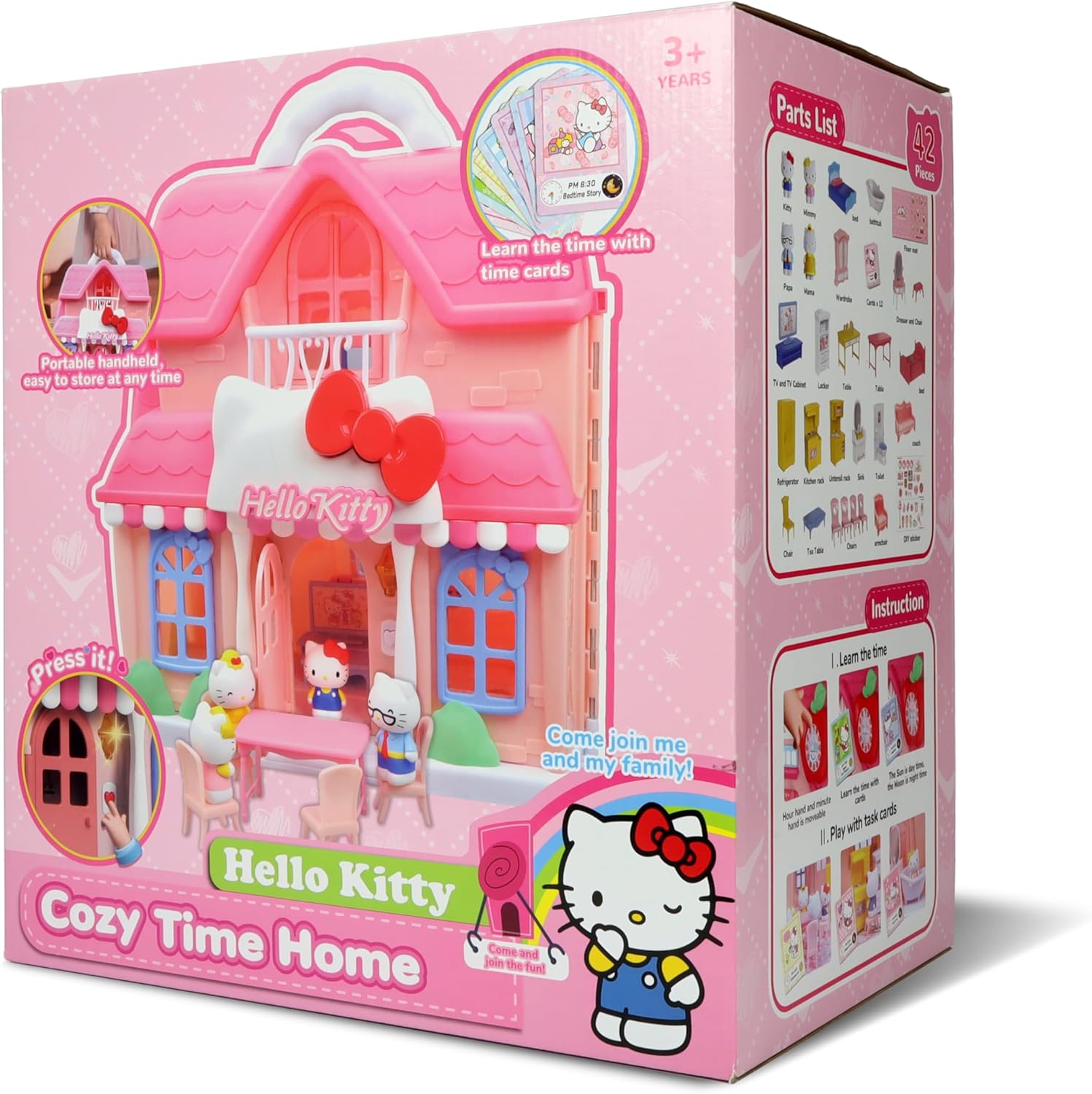 Hello Kitty Cozy Time Home Dollhouse Playset - Colorland Toys