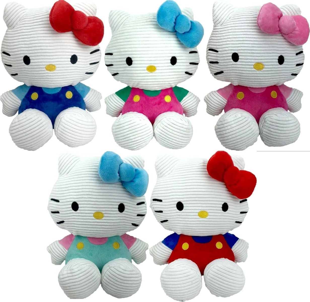 Hello Kitty Plush Corduroy 7.5 Inch Asst ZZHKCORPL - S1 - Colorland Toys