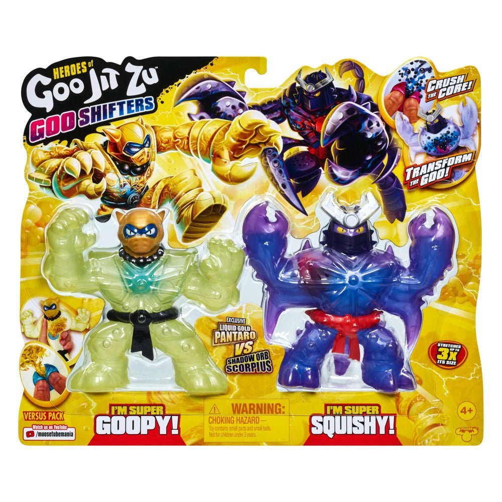 Heroes of Goo Jit Zu Goo Shifters - Liquid Gold Pantaro Vs Shadow Orb Scorpius 41407 — image 1