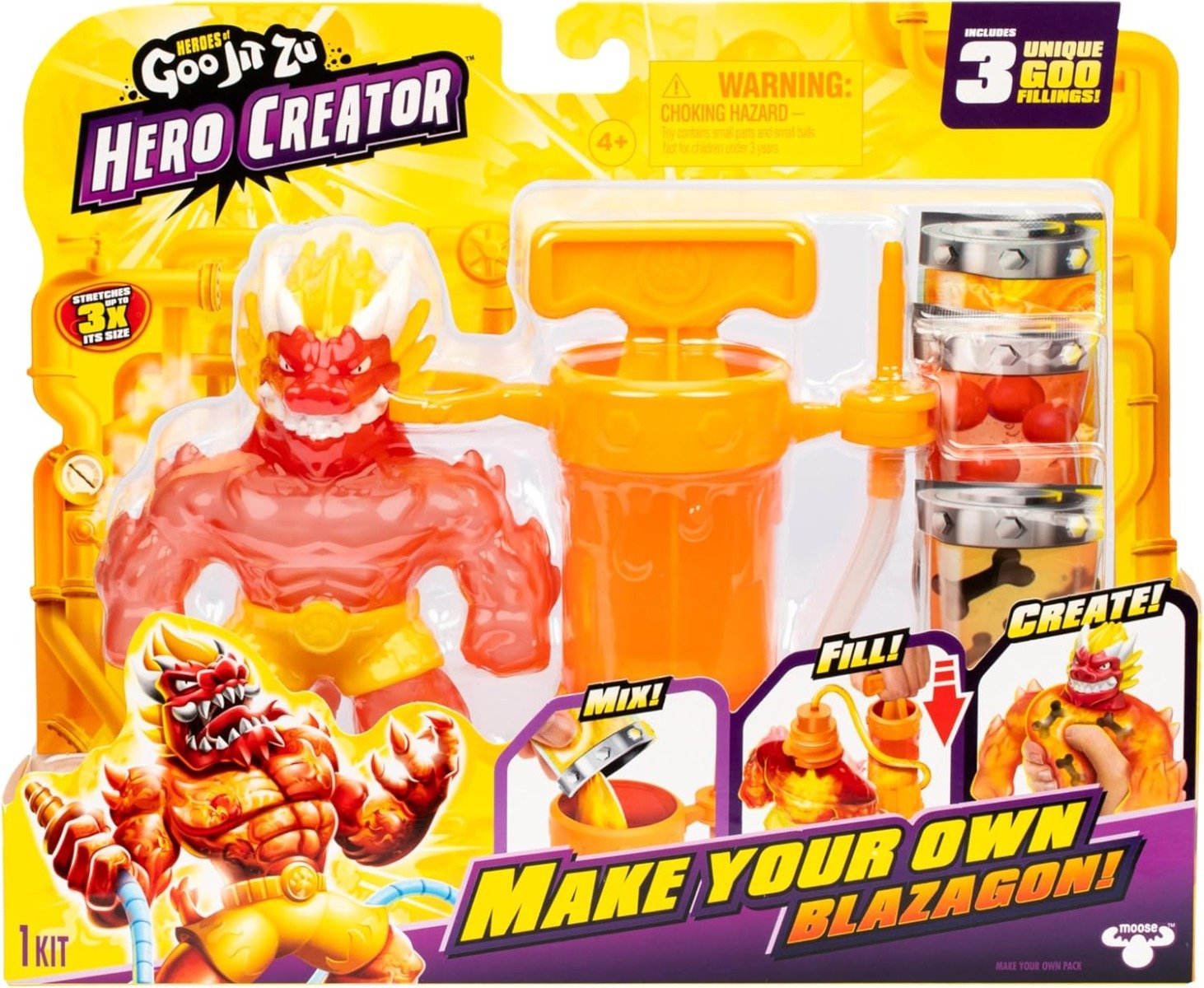 Heroes of Goo Jit Zu Hero Creator - Make Your Own Blazagon - Colorland Toys
