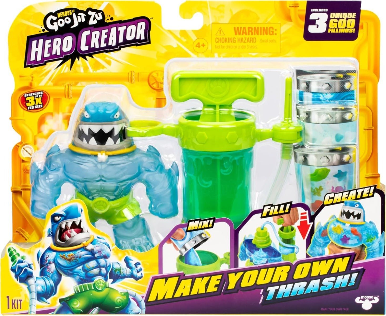 Heroes Of Goo Jit Zu Hero Creator - Make Your Own Thrash - Colorland Toys
