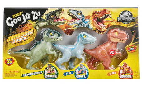 Heroes of Goo Jit Zu Jurassic World Action Figure 3pk 41468 — image 1