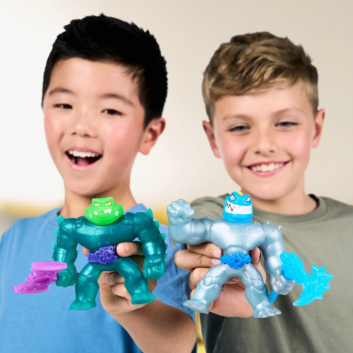 Heroes of Goo Jit Zu Meteor Madness Versus Pack — Tyro vs Rock Jaw - Colorland Toys