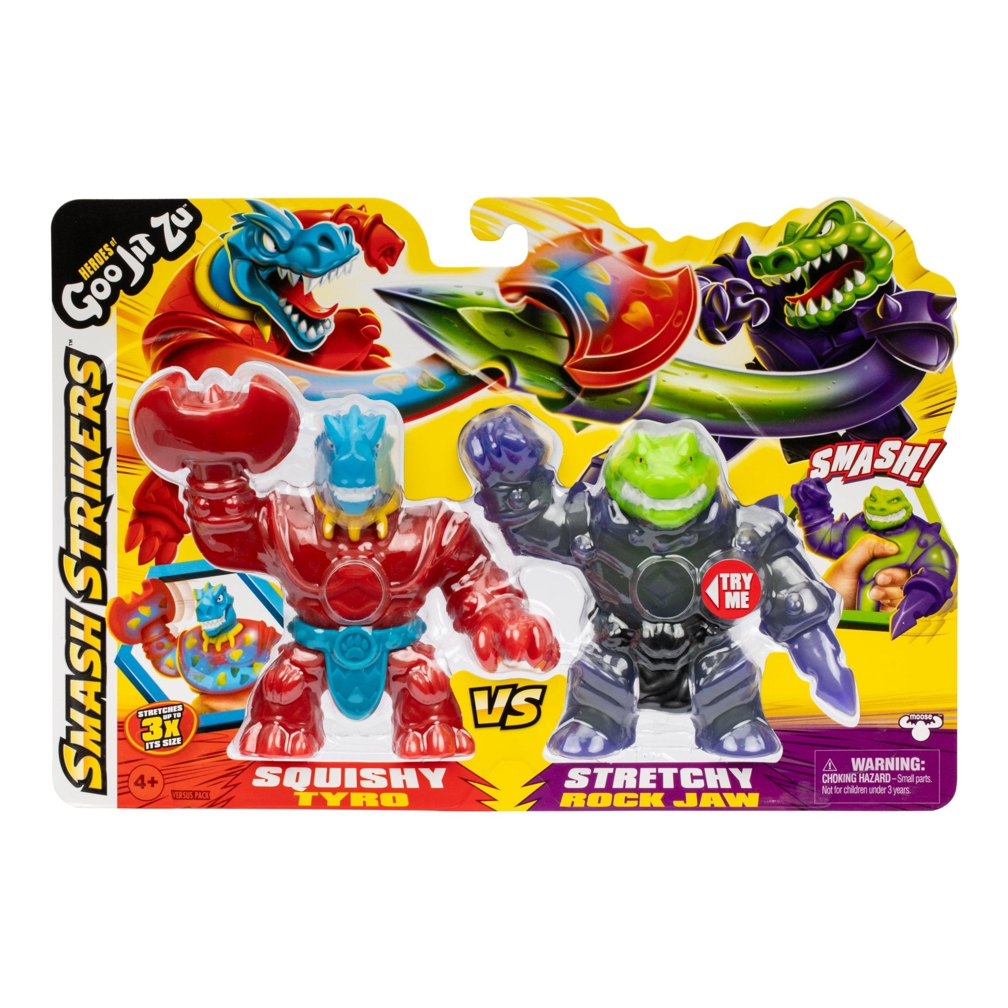 Heroes Of Goo Jit Zu S12 Smash Strikers Versus Tyro VS Rock Jaw 42804 - Colorland Toys