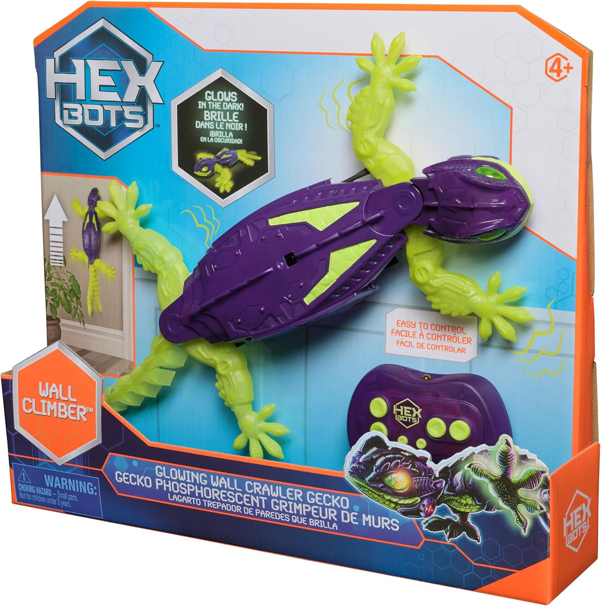 Hex Bots Wall Crawler Gecko Glow In The Dark 6075451 — image 1